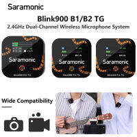 Saramonic Blink900 B1/B2TG 2.4GHZ ไร้สายลาวาเลียร์ไมโครโฟน656FT 6H สำหรับสาย Class Vlog สตรีมสด YouTube สำหรับกล้อง DSLR กล้องวิดีโอสมาร์ทโฟนแท็บเล็ต Tiger พิมพ์