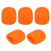 5Pcs Mic Foam Coversสีแดง