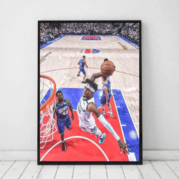 Basketball Poster Vintage Basketball Print 3 Sizes Spalding Retro Basketball  Wall Art NBA Sports 