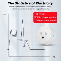 Smatrul 20A16A Tuya Wifi อะแดปเตอร์ปลั๊กซ็อกเก็ตอัจฉริยะเชื่อมต่อบลูทูธ Us Eu สําหรับ Home Alexa Genie