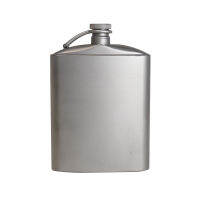 Titanium Flask Wine Hip Flagon with Screw Cap Clip Ultralight Hydration Flat Bottle with Ti Funnel for Outdoor Hiking