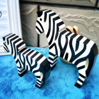 2 pieces of Nordic ze statue creative wood carving animal shape home decoration gift home accessories