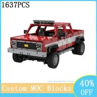 NEW LEGO New Technology Mechanical Group Square Bucket Pickup Gooseneck Trailer Off-Road Vehicle Model DIY Childrens Toy Holiday Gift