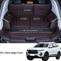 Leather Car Trunk Mats For Chery Tiggo 8 pro 2020 2021 Anti-Dirty Protector Tray Cargo Liner Accessories Styling