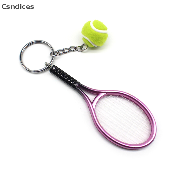 csndices-พวงกุญแจมินิเทนนิส-พวงกุญแจจี้รูปไม้เทนนิสค้นหาพวงกุญแจของขวัญสำหรับแฟนวัยรุ่น