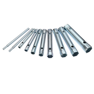 10PC TUBULAR 10PC TUBULAR BOX SPANNER BACK NUT TAP WRENCH SET MONOBLOC 6-22mm WITH TORQUE BAR