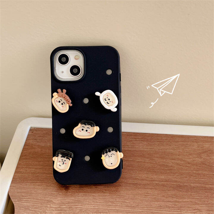 เคสเคสโทรศัพท์-iphone-ลายดินสอสีการ์ตูนญี่ปุ่นน่ารักสุดน่ารักดีไซน์สวยป้องกันการกระแทกทำจากซิลิคอนนิ่มซึ่งถอดออกได้ออกแบบให้มีเสน่ห์สำหรับ-iphone-14-13-12-11-pro-max