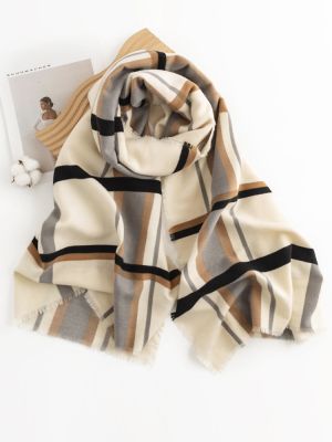 【CC】❂☊  New Knitted Imitation Cashmere Scarf Headscarf Winte Scarve Pashmina Mujer Foulard Wrap Shawl Men