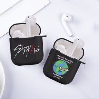 Stray Kids Case For AirPods 2 1 Pro Black Matte Silicone Wireless Bluetooth Earphone Box Soft Cover Fundas Coque