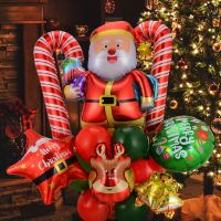 1Set Christmas Balloons Santa Claus Elf Tree Foil Ballons Merry Christmas Decorations for Home 2022 Xmas New Year Party Globos