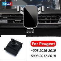 （GOLOGO support）ที่ที่จับโทรศัพท์มือถือรถยนต์สำหรับ Peugeot 4008 2016-2019 5008 2017-2019จุดศูนย์ถ่วง360องศาฐานยึดอุปกรณ์นำทางที่ตั้งระบายอากาศ GPS