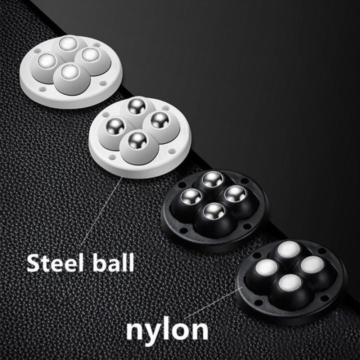 4pcs-self-adhesive-type-mute-ball-universal-wheel-4-beads-furniture-casters-wheels-stainless-steel-wheel-360-rotation-furniture-protectors-replacemen