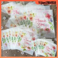 YIJIAN1984918 100pcs 4 Sizes คุณภาพสูง พลาสติก ของชำร่วยงานแต่งงาน ถุงขนม ขอบคุณ แพ็คเกจคุกกี้ กาวในตัว