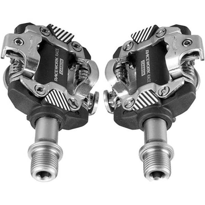 Bike Pedals SelfLocking with Clips Bicycle Platform Compatible SPD