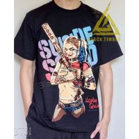 BT 81 Harley Quinn Suicide Squad Jared เสื้อยืด สีดำ BT Black Timber T-Shirt ผ้าคอตตอน สกรีนลายแน่น S -3XL