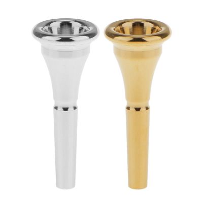 ；‘【； Durable Stylish Professional French Horn Mouthpiece Silver Color Brand New