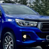 ฝาครอบไฟหน้ารถสำหรับ Toyota Hilux 2019 2020 2021ฝาครอบโป๊ะไฟแบบโปร่งใสอุปกรณ์เสริมกรอบโคมไฟหลอดไฟหน้า