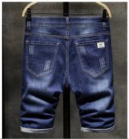 2023 Summer New MenS Denim Shorts Business Casual Loose Straight-Leg Stretch Jeans Male Fashion Brand Mens Clothing