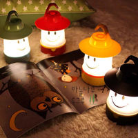 Smiley Cute Night Light Sleeping Hanging Battery Powered Lamp for Kids Bedroom Outdoor Tent Camping Pendant