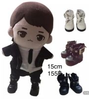 ⛸(พร้อมส่งในไทย) รองเท้าตุ๊กตา รุ่นบู๊ทหนัง พื้นรองเท้ายาว .5 cm ไซส์ตุ๊กตา 15 cm