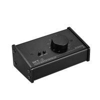 MT-2 Passive Monitor Controller with XLR 3.5mm Inputs Outputs Supports Attenuation Control Mute Function Tools Projector Mounts