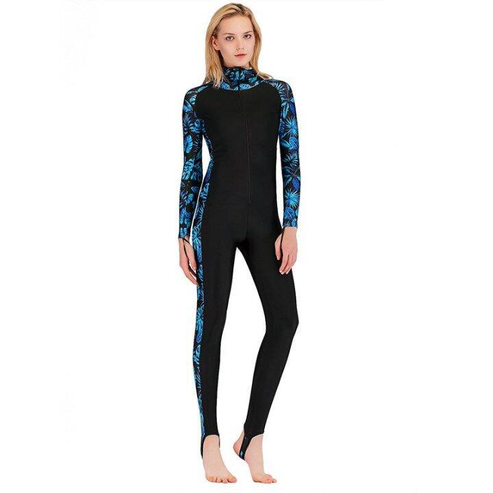 SBART Professional Women Lycra One-piece Wetsuit Hood Diving Suit ...