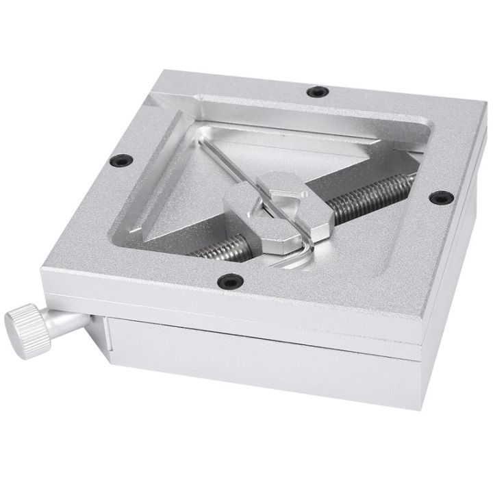 90mm-silver-bga-reballing-station-stencils-template-holder-fixture-jig-for-pcb-chip-soldering-rework-repair