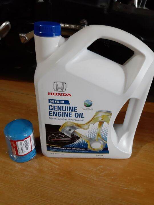 Honda Original Semi Synthetic Engine Oil + Honda Original Oil Filter ...