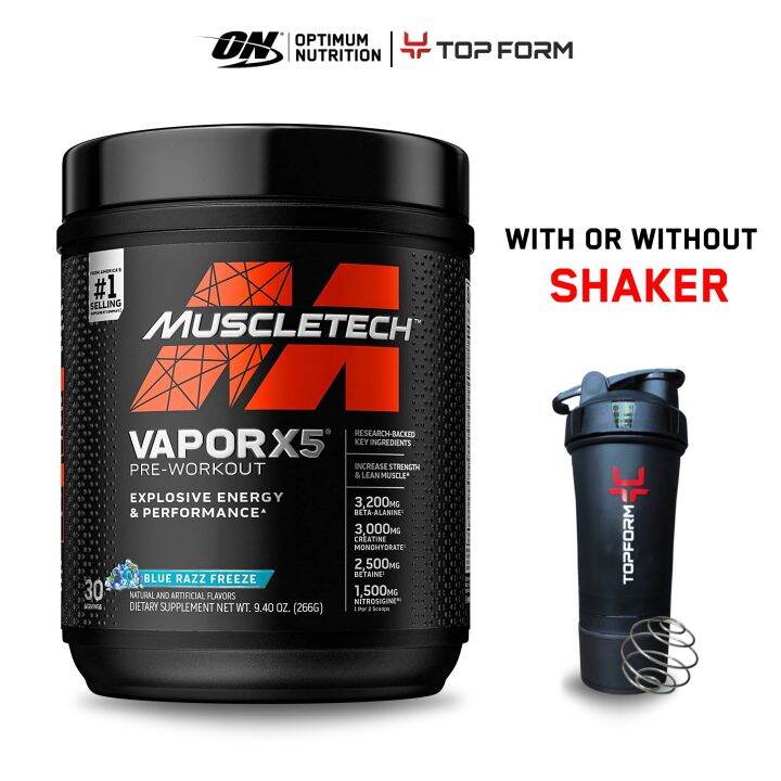 MuscleTech Vapor X5Pre Workout Energy Powder for Men & Women 30