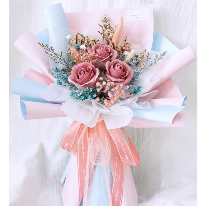 korean style flower wrapping