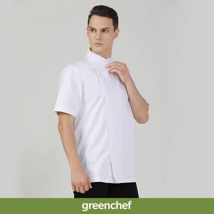 greenchef-thymes-white-short-sleeve-chef-jacket-baju-chef-putih-lengan-pendek