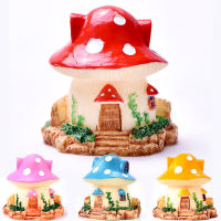 Rabywoo 2022 เห็ด Fairy House Figurines Micro Fairy Garden Dollhouse Miniature Terrarium ตกแต่งบ้าน DIY อุปกรณ์เสริม-gnxfnxfhnxfnxff