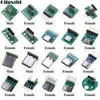 【YF】✘卐  1Pcs USB 3.1 Type C 90/180 Test PCB Board Male Female Socket Data Wire Cable Transfe