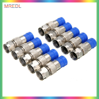 MREDL 10x RG6 F COMPRESSION Connector COAX CABLE ชุดเครื่องมือการบีบอัดแบบ Coaxial