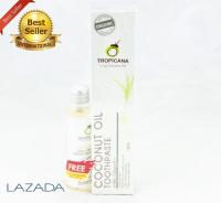 Tropicana Coconut Oil Toothpaste 100g (ฟรี น้ำมันมะพร้าวบริสุทธิ์สกัดเย็นออร์แกนิก ขนาด50 ม.ล มลูค่า60บาท) ด่วนสินค้ามีจำนวนจำกัด