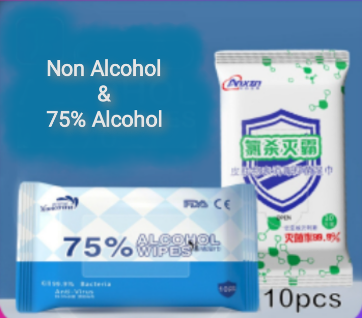 NonAlcohol Chlorine Antibacterial Wet Tissue Disinfectant Wipes
