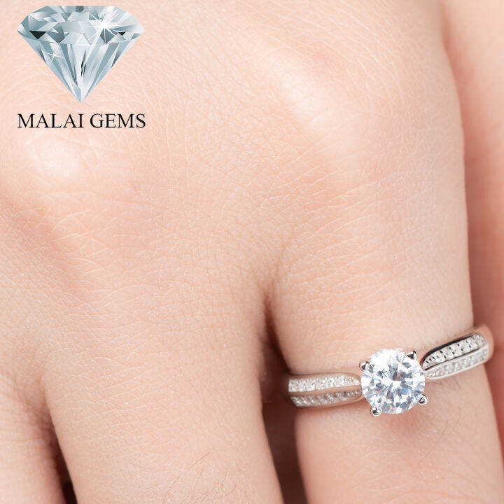 malai-gems-แหวนเพชร-เงินแท้-925-เคลือบทองคำขาว-ประดับเพชรสวิส-cz-รุ่น-071-1ri62717-แถมกล่อง-แหวนเงินแท้-แหวนเงิน-แหวน