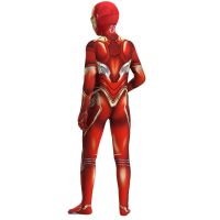 Iron Man Costume For Kids Party Dress Up Superhero Zentai Suit Ironman Bodysuit Halloween Costumes Stage Show Jumpsuit Sets