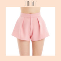 [MILIN] Ultra flare silhouette high waisted peplum with pleated front style shorts กางเกงขาสั้นเอวสูงทรงขาบานสไตล์จีบพอง / 41 Tequila Sunrise Shorts