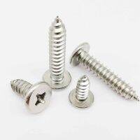 1050pcs CM M2.6 M3 M3.5 M4 M5 M6 A2 304 Stainless Steel Cross Phillips Super Ultra Thin Flat Wafer Head Self-tapping Wood Screw