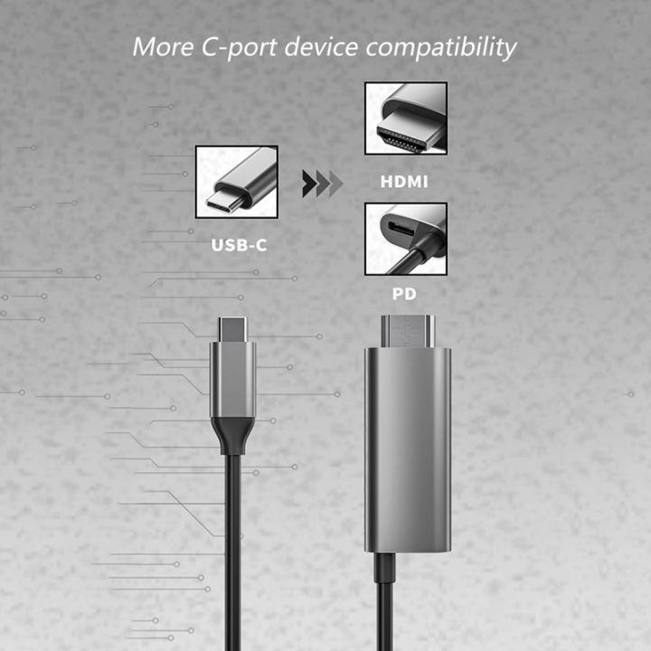 usb-type-c-to-mini-display-port-support-4k-60hz-pd-60w-type-c-to-mini-display-port-adapter-for-macbook-for-mate-20