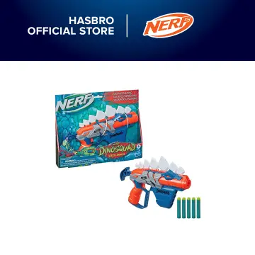 Nerf DinoSquad Stego Duo Kids Toy Blasters Set for Boys and Girls with 2  Blasters and 10 Darts 