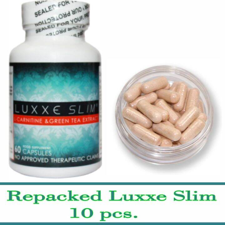 Luxxe Slim LCarnitine & Green Tea Extract 500 mgRepacked 10 Capsules Lazada PH