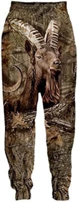 Animal Hunting 3D Printing Harajuku Mens Sweatpants Sportswear Streetwear Ladies Camouflage Trousers Style 09 L