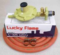 ชุดหัวปรับแรงดันต่ำ LUCKY FLAME เซฟตี้ L-325S พร้อมสายแก๊ส NCR คุณภาพสูง มาตรฐาน มอก.