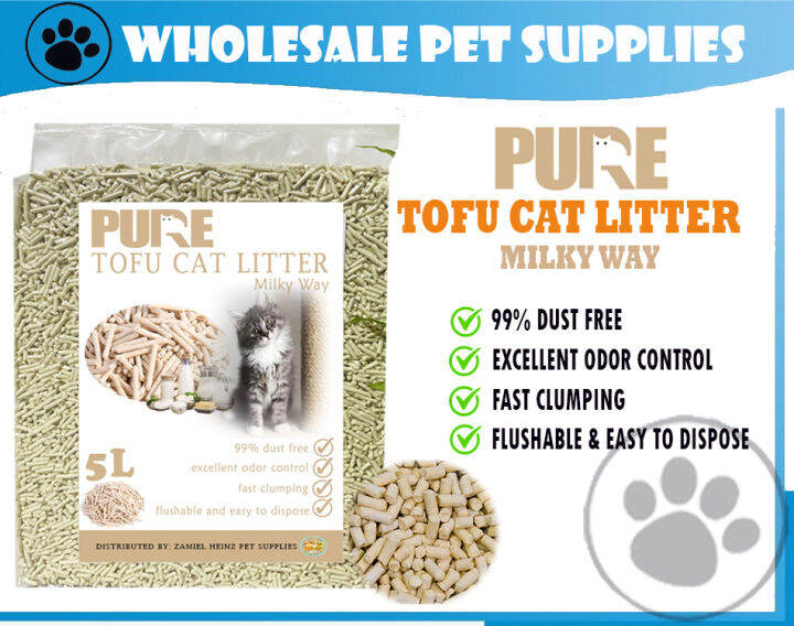 PURE TOFU Cat Litter 5L MILKY WAY Lazada PH