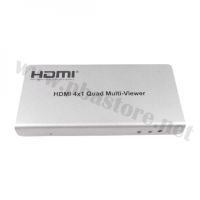 HDMI Splitter in4out1 Quad Multi Viewer White NEW รุ่น HD-SP124