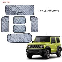 [HOT IUXKLKXLWSGH 551] สำหรับ Jimny JB64W JB74W 6ชิ้นม่านบังแดดรถยนต์ม่านบังแดด