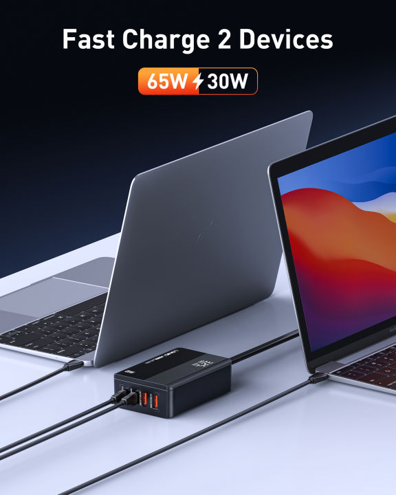 ldnio-gan-เครื่องชาร์จ-usb-c-100w-ที่ชาร์จความเร็วสูงคอมแพค4พอร์ตพร้อม-pd-3และ-qc-3รองรับ-macbook-pro-air-galaxy-s22-s20-ipad-pro-iphone-13-pro-และอีกมากมาย-iphone-11-pro