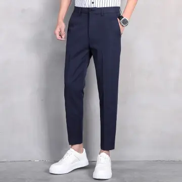Shop Mens Pants Korean Fashion Suit Pants Casual Trousers online